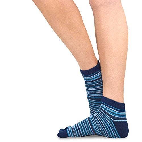 TeeHee Socks TeeHee Flip Flop Big Toe Cotton Socks 3-Pairs Mini Stripe Casual Socks Good for Flip Flop Sandals - Image 5