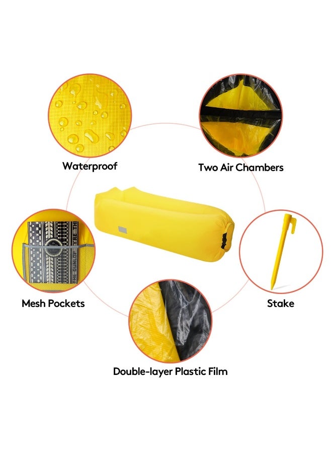 Generic - Inflatable Sofa, 190 * 90cm Anti Leakage Inflatable Couch, 330 LBS Capacity Portable Camping Sofa with Carry Bag For Camping Outdoor Beach - Image 1