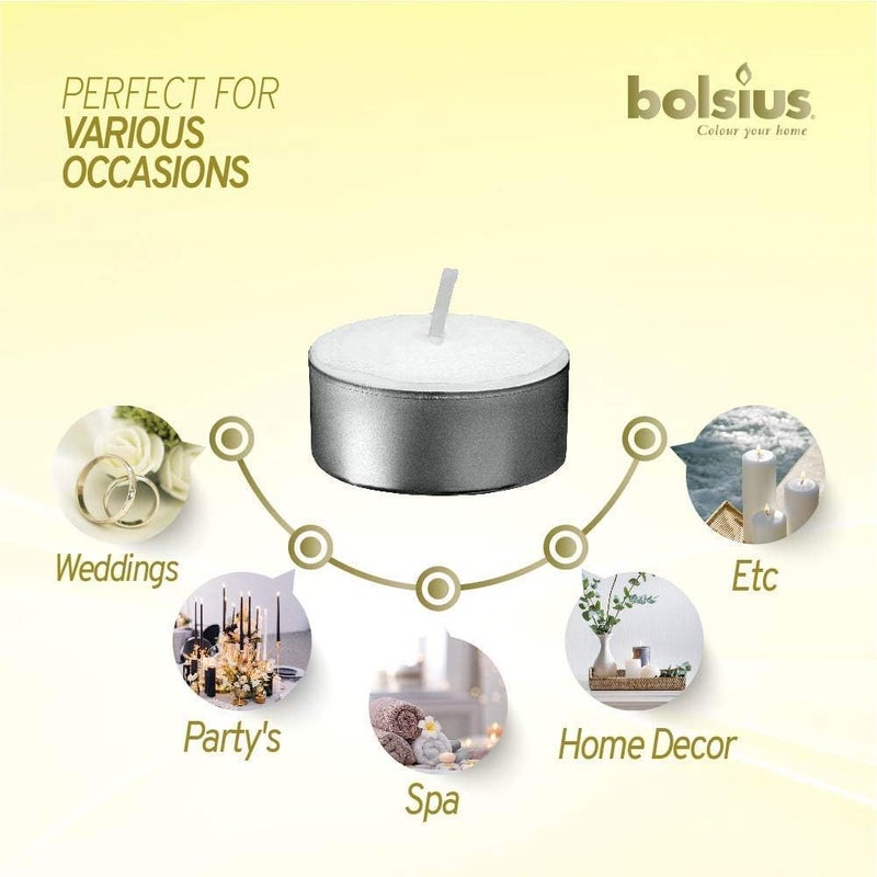 BOLSIUS All item simple matching build Tea Light Candles 6Hr. 40 Count Full land route delivery - Image 4