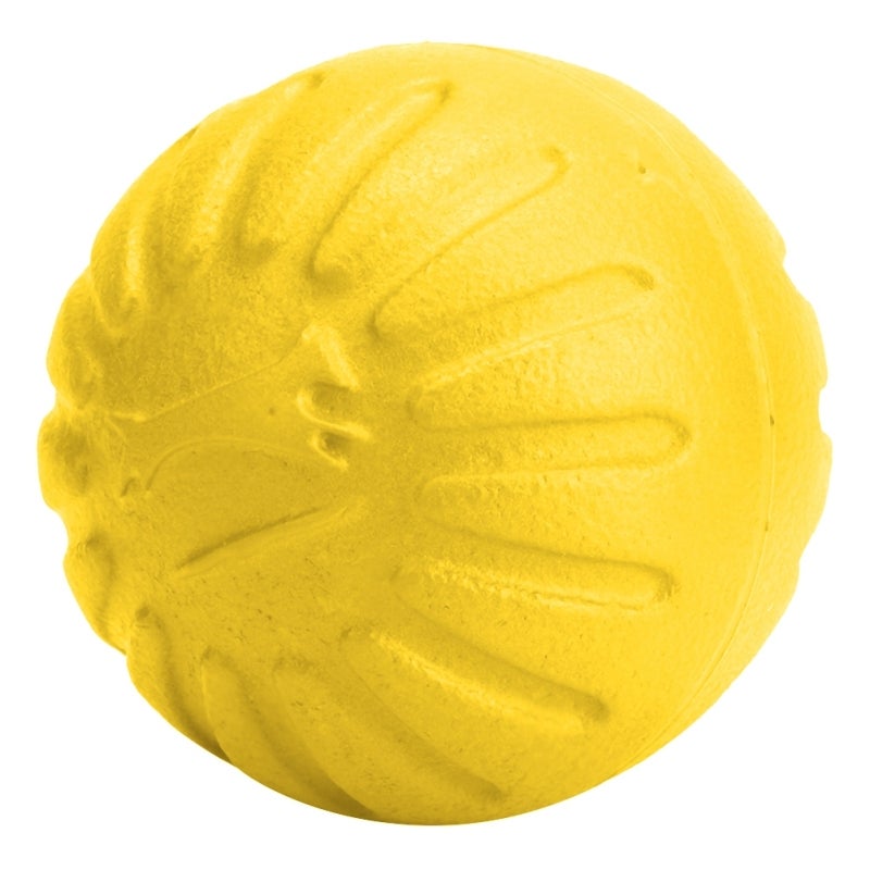Dog Interactive Ball Toy: Yellow EVA Material - Bite Resistant Anti-wear Dog Chew Toy for Outdoor Play Pet Interaction Teeth Cleaning - Image 3