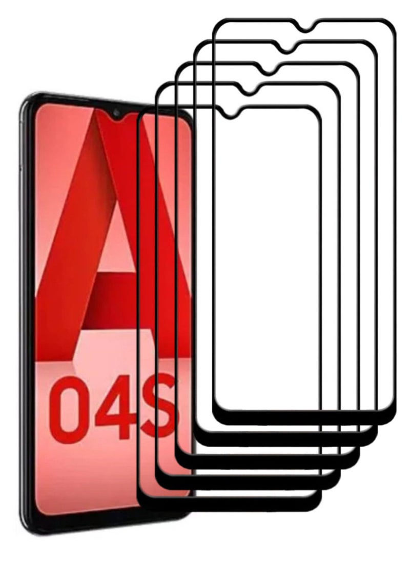 ACLIX 5 Pieces Antistatic ESD Dustproof Premium Quality High Definition Tempered Glass Screen Protector Designed For Samsung Galaxy A04s - Image 1