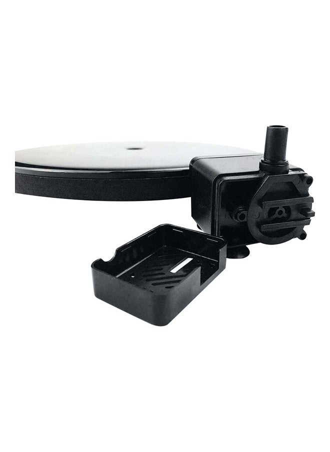 NIBEMINENT Solar Water Pump Small Fountain Black  - Image 2