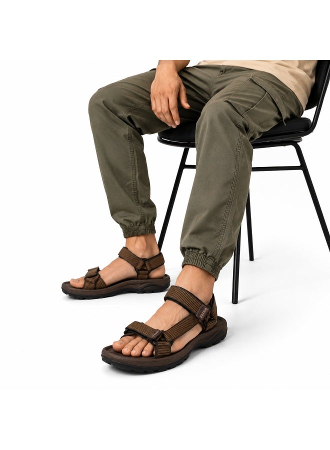 Men's Sport Adjustable Sandals – Lightweight Outdoor Walking Sandals with Comfortable Footbed - Image 1