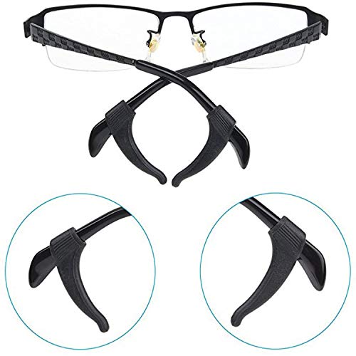 MOLDERP 20 Pairs Kids and Adults Sport Eyewear Retainer Hook Eyeglass TempleTemple Tip (Clear,Black,Blue) - Image 3