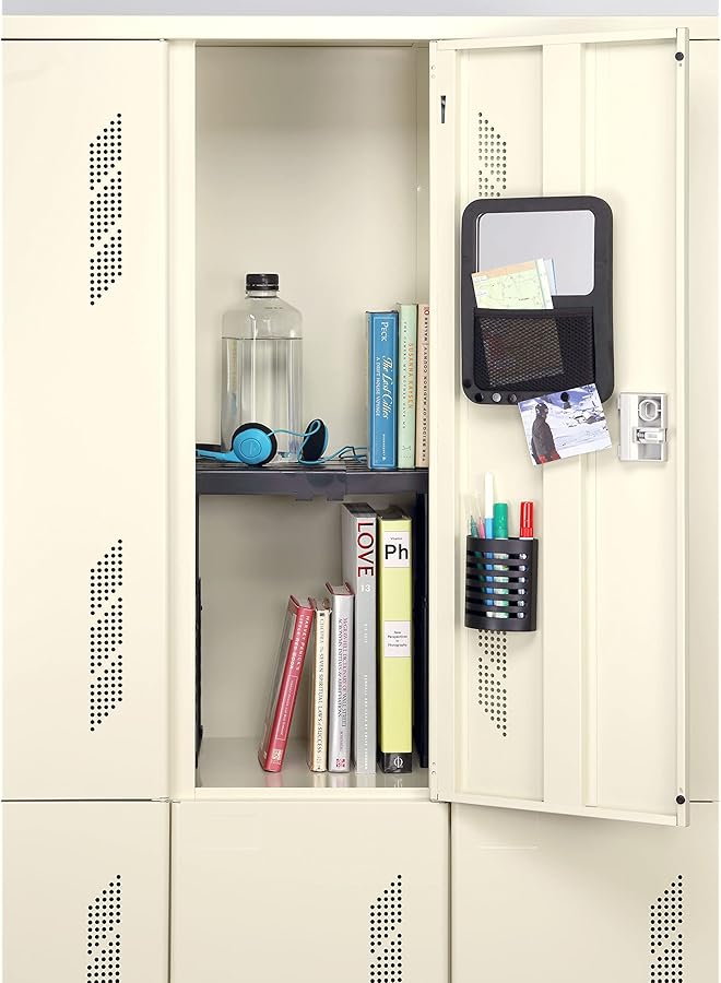 erorex Height And Width Adjustable Locker Shelf Strong Abs Plastic Width Adjusts From 8 Inch 12.5 Inch And Height Adjusts From 10 Inch 14 Inch Patented Design Beware Of Cheap Imitations Black - Image 2