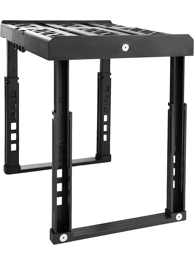 erorex Height And Width Adjustable Locker Shelf Strong Abs Plastic Width Adjusts From 8 Inch 12.5 Inch And Height Adjusts From 10 Inch 14 Inch Patented Design Beware Of Cheap Imitations Black - Image 4