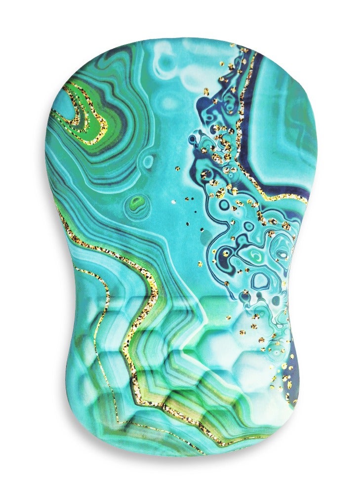 Mini Hand Mouse Pad With Gel Wrist Support Band , Cute Design HD Print Pattern Desk Mat, Extended Mouse Pad and Keyboard Mouse Pads, Waterproof Fabric Surface Mouse Pads for Office, Anti-Slip Rubber Base - Image 1