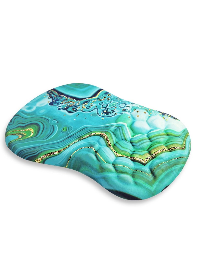 Mini Hand Mouse Pad With Gel Wrist Support Band , Cute Design HD Print Pattern Desk Mat, Extended Mouse Pad and Keyboard Mouse Pads, Waterproof Fabric Surface Mouse Pads for Office, Anti-Slip Rubber Base - Image 2