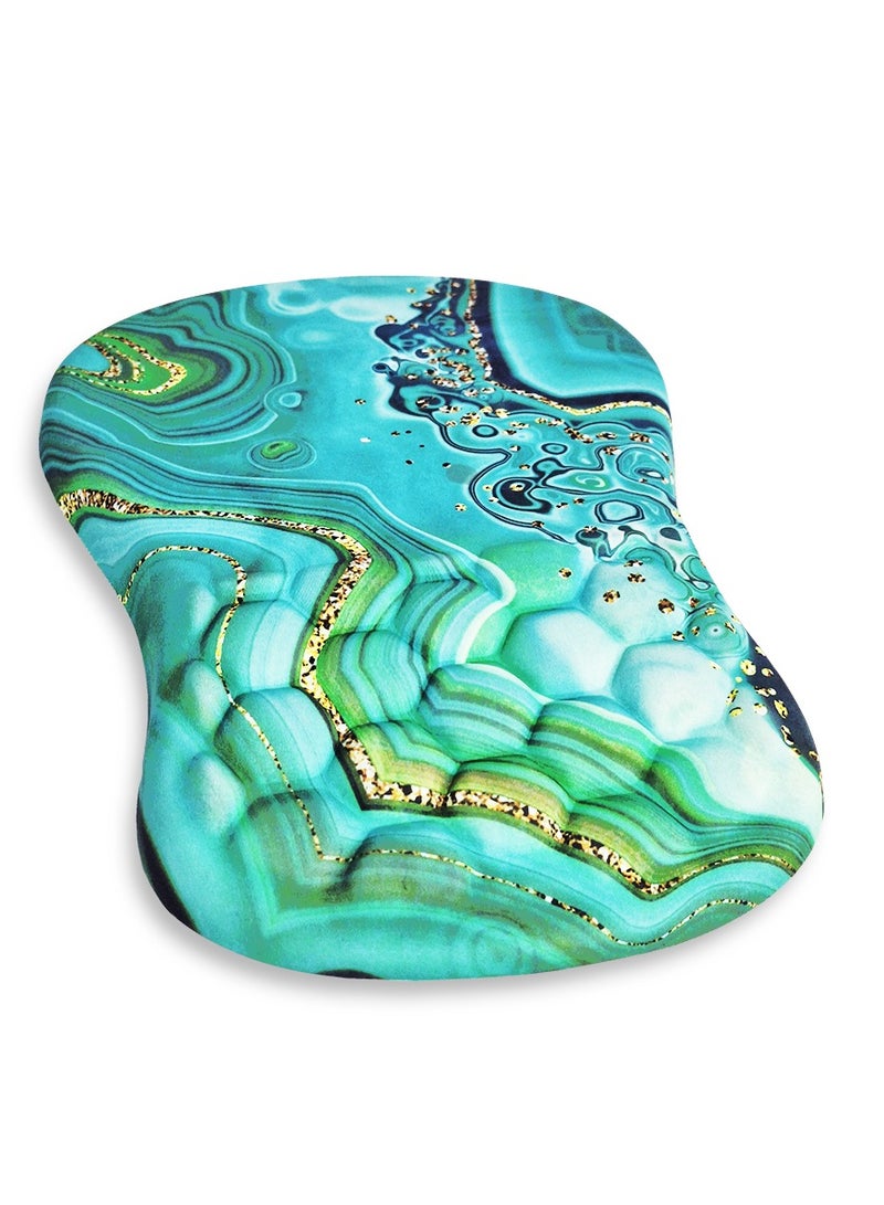 Mini Hand Mouse Pad With Gel Wrist Support Band , Cute Design HD Print Pattern Desk Mat, Extended Mouse Pad and Keyboard Mouse Pads, Waterproof Fabric Surface Mouse Pads for Office, Anti-Slip Rubber Base - Image 3