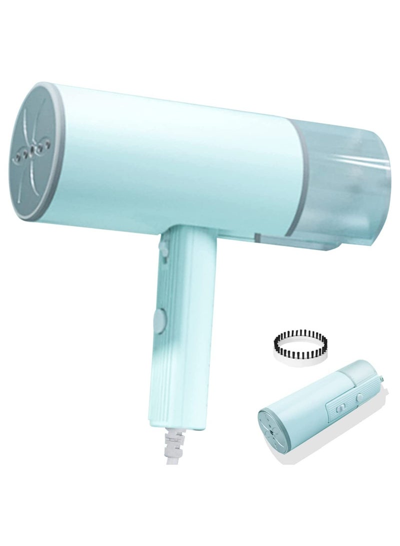 GGEROU Handheld Steamer for Clothes, Portable Handheld Travel Steamer for Clothing Lightweight Wrinkles Remover,Blue 1000W  - Image 1