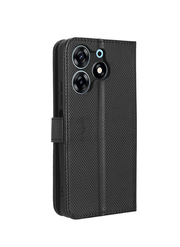 Generic - Phone Case for Tecno Spark 10C, with Card Slots, Bracket, TPU + PU Leather, Flip Case Cover for Tecno Spark 10C - Image 1