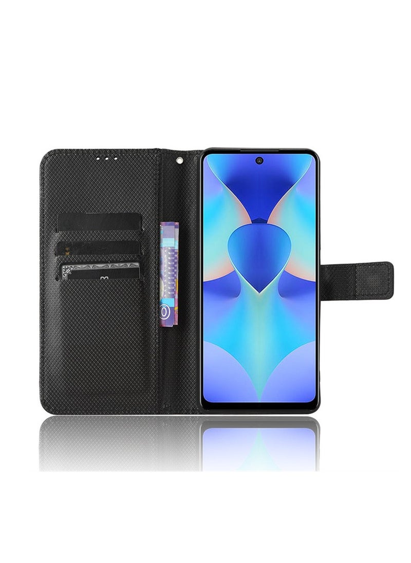 Generic - Phone Case for Tecno Spark 10C, with Card Slots, Bracket, TPU + PU Leather, Flip Case Cover for Tecno Spark 10C - Image 1