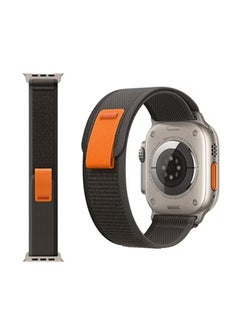 Trail Loop Apple Watch Replacement Band 49mm 45mm 44mm - Black Grey