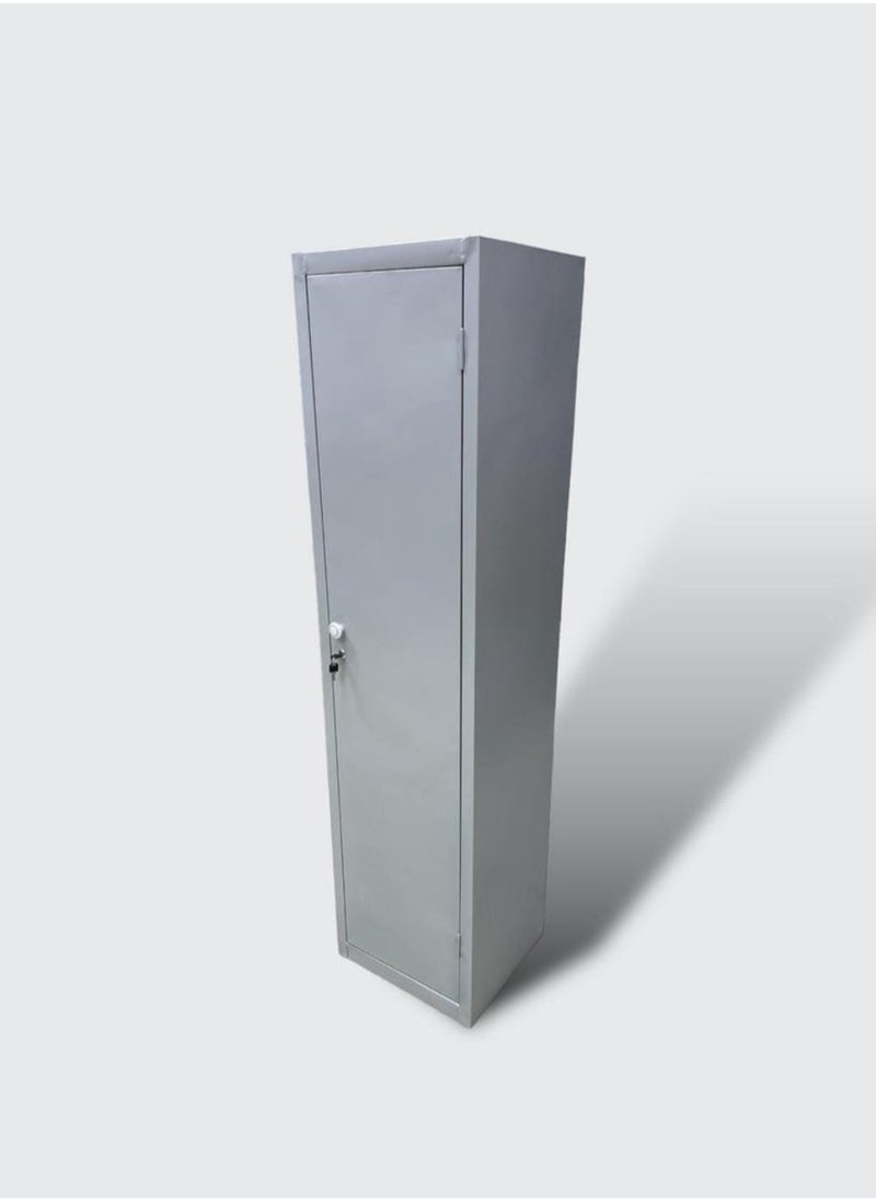 Other Manufacturer - Single door iron wardrobe with hook lock and storage shelf - Image 1