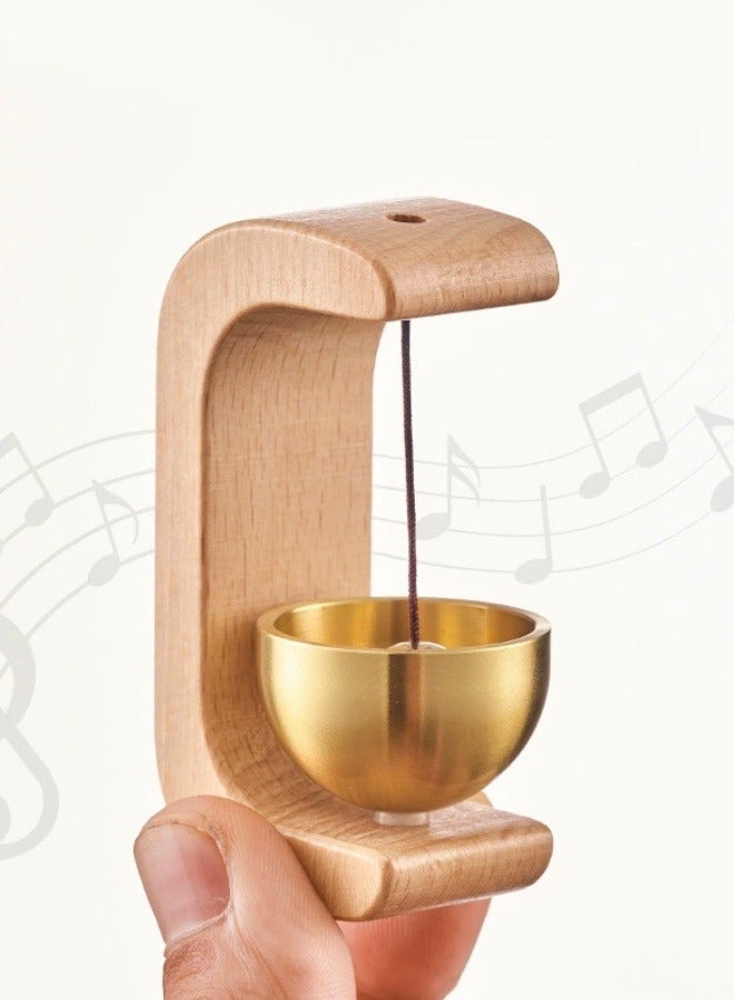 Wooden Bell Shopkeepers Bell for Door Opening Wind Chimes Wood Wireless Doorbell Shopkeeper Door Chime Country Decor Gates Outdoor Bells Office Home Door Fashion  - Image 1
