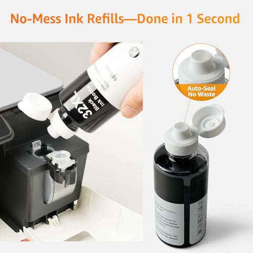 Jeostarky Jeoskarky Compatible for HP 31xl Color HP 32xl Black Ink Bottle for HP Smart Tank 7602 6001 5101 7301 6000 5102 5000 5103 7002 7001 7302 Series for Smart Tank Plus 651 551 Printers (4 Bottles) - Image 2