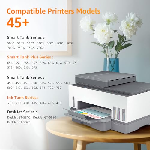Jeostarky Jeoskarky Compatible for HP 31xl Color HP 32xl Black Ink Bottle for HP Smart Tank 7602 6001 5101 7301 6000 5102 5000 5103 7002 7001 7302 Series for Smart Tank Plus 651 551 Printers (4 Bottles) - Image 3