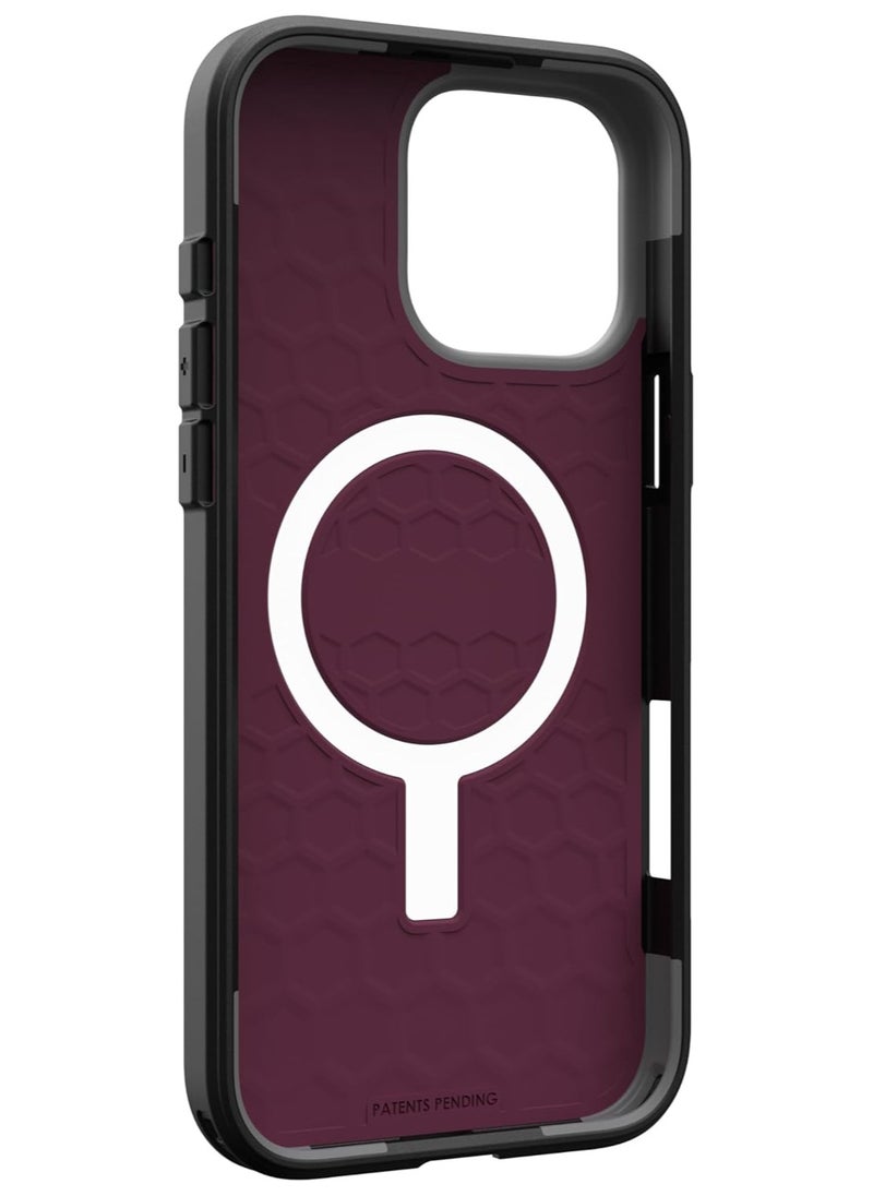 Urban Armor Gear - UAG Civilian MagSafe for iPhone 16 Pro Max Case Cover [20 Feet Drop tested]  - Bordeaux - Image 1