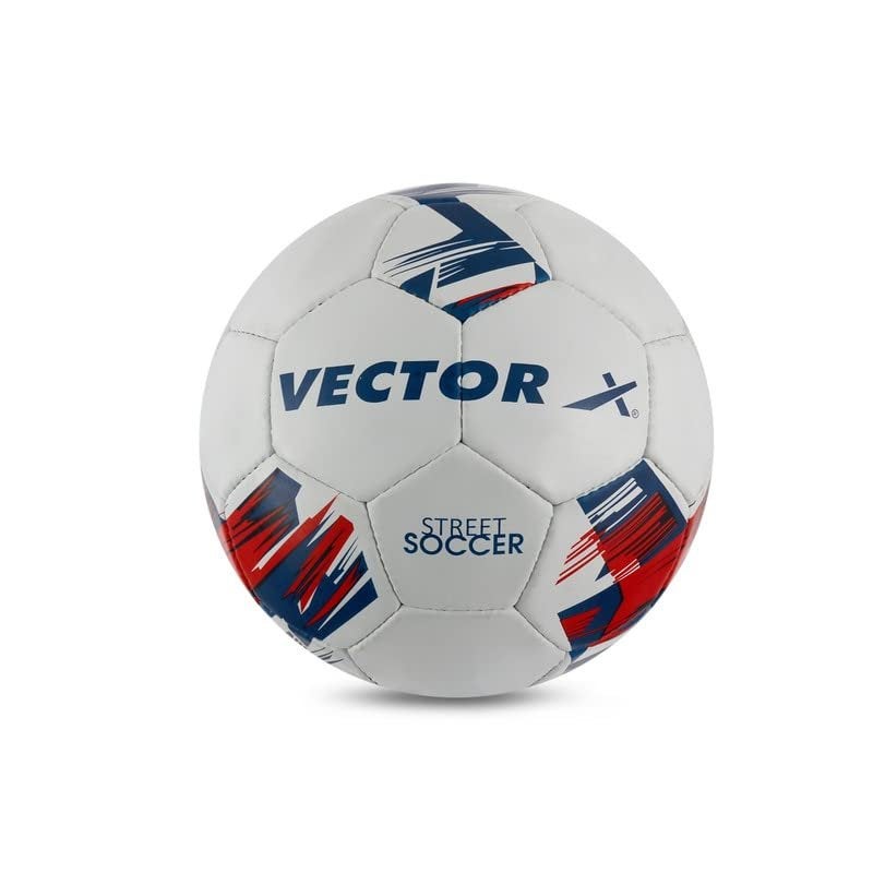 Vector X Street Soccer Rubberised Hand Stitched Football - 5 - Image 1