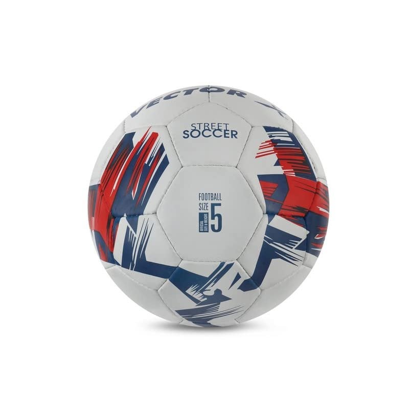 Vector X Street Soccer Rubberised Hand Stitched Football - 5 - Image 4