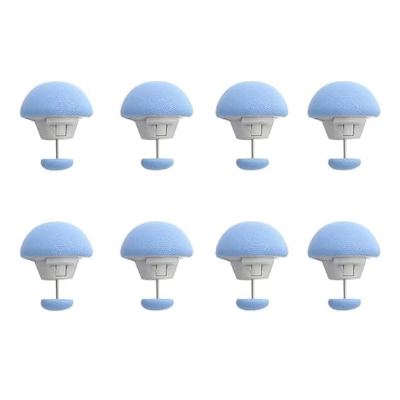 PEESTI PEESTI Multicolor Mushroom Shape Duvet Clips NonSlip Cover Fixator Comforter Quilt Holder with OneKey Unlock for Blanket Bed Sheet Curtain Pack of 8 - Image 1