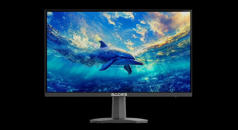 Sades SP-Dolphin 27" FHD Gaming Monitor | 48-200Hz, 0.5ms MPRT, HDR10 | 1920x1080 Resolution, Adaptive Sync | Black - Image 1