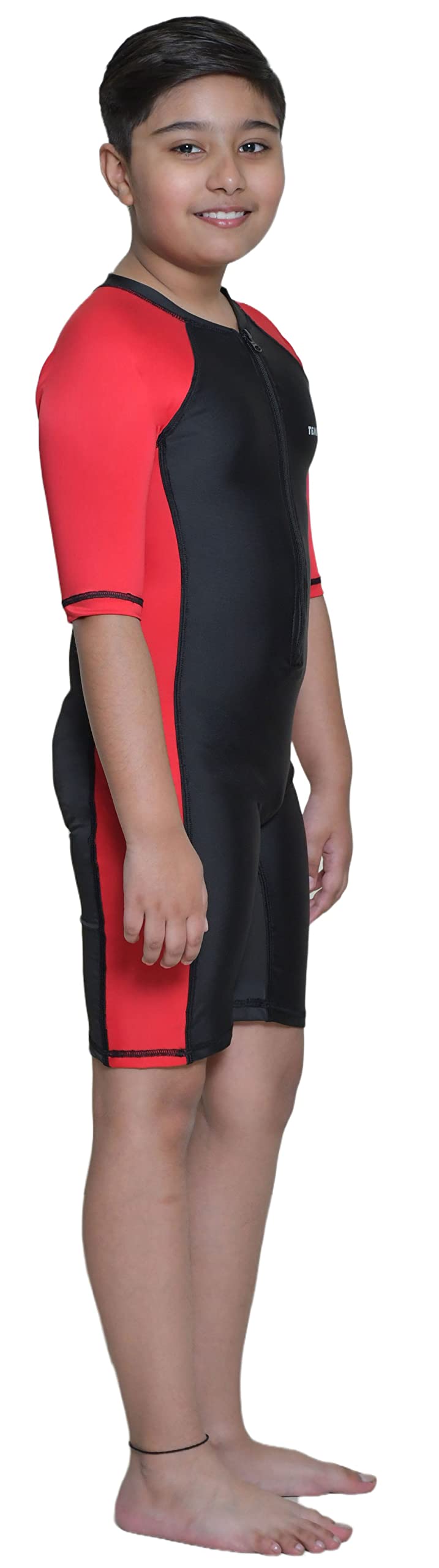Tempest Boy's Poly Spandex Multipurpose Wear for Swimming, Diving, Cycling, Aerobics,Skating(Red, 4 Years - 5 Years) - Image 3