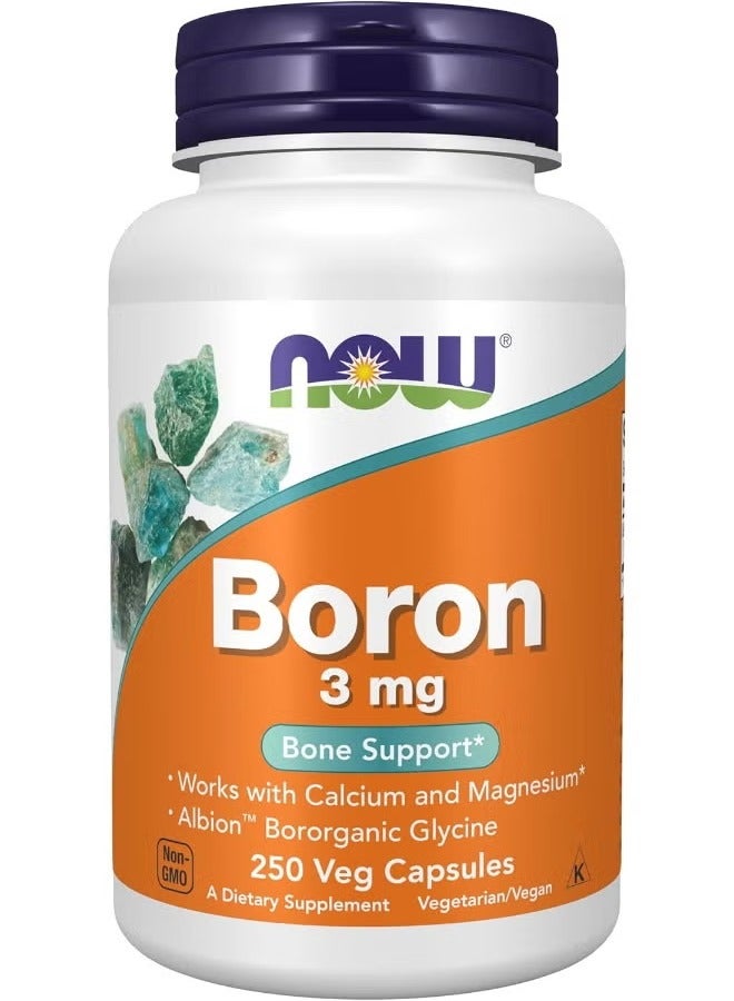 now Boron 3mg Capsules for Bone Support, 250's - Image 1