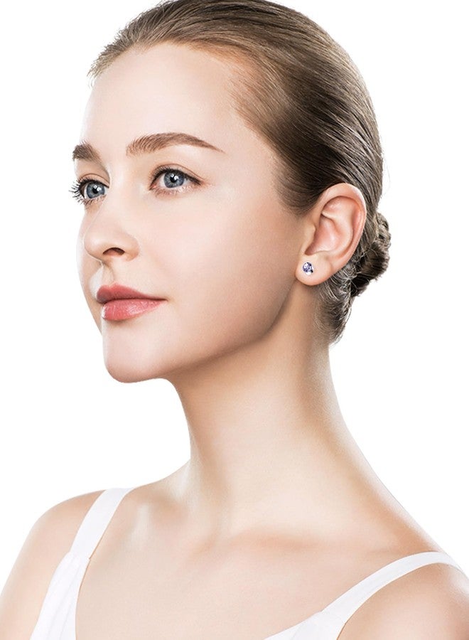 Tornito Torniro 18 Pairs Magnetic Stud Earrings Colors CZ Clip on Non Piercing Fake Stud Earrings Set for Women 4mm - Image 4