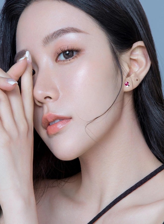 Tornito Torniro 18 Pairs Magnetic Stud Earrings Colors CZ Clip on Non Piercing Fake Stud Earrings Set for Women 4mm - Image 3