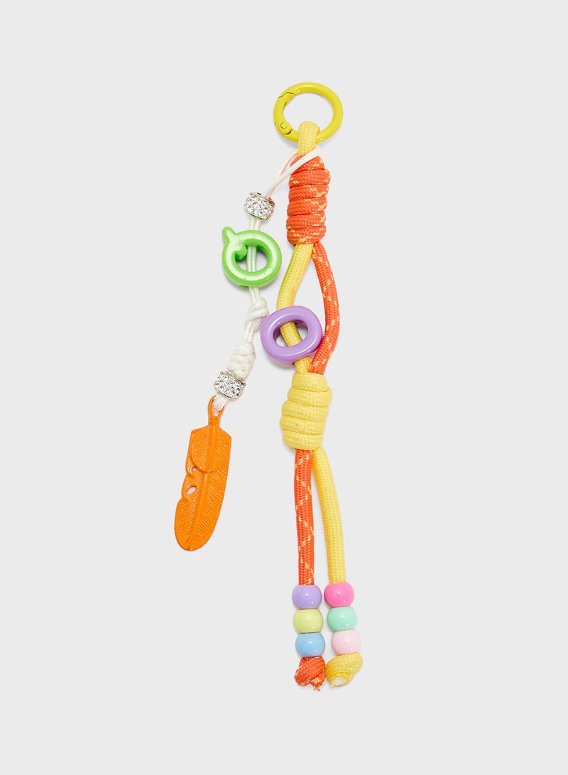 Ginger Neon Pop Doodle Bag Charm  - Image 1