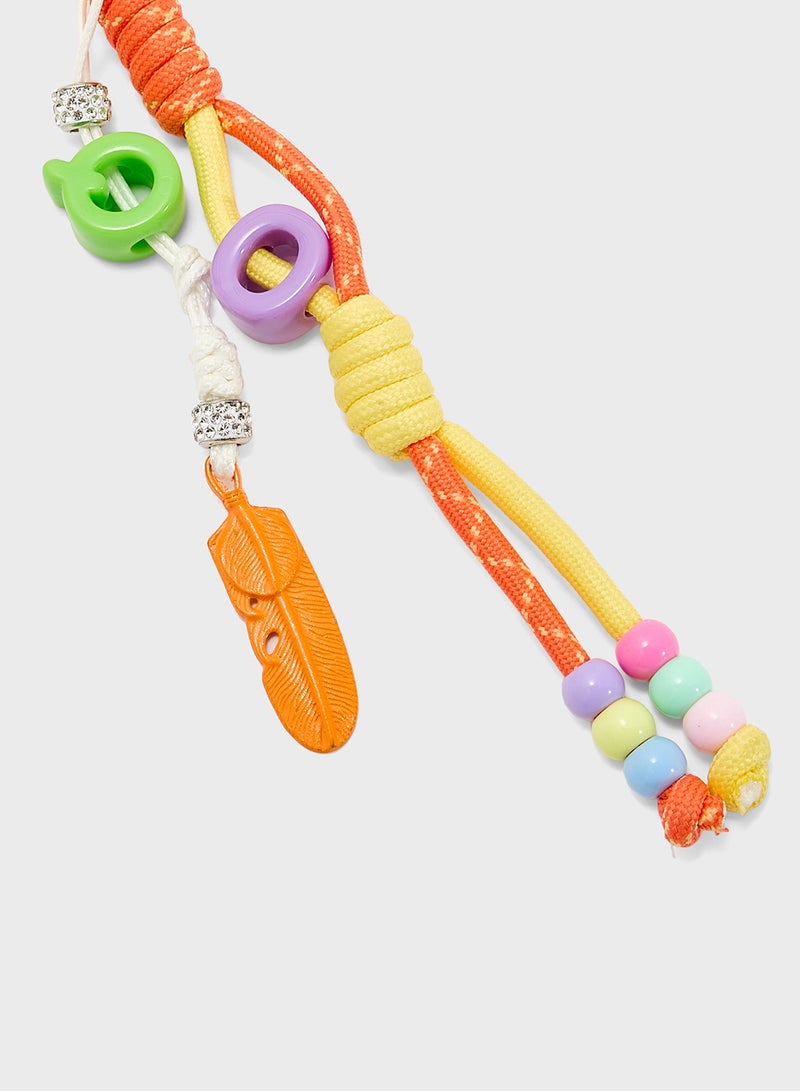 Ginger Neon Pop Doodle Bag Charm  - Image 3