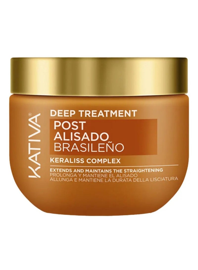Kativa Post Brazilian Straightening Deep Treatment with Keraliss Complex 300ml - Image 1