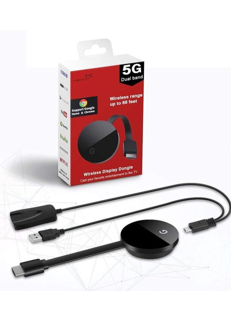 Wireless Display Adapter 5G / 2.4G WiFi Dongle HDMI Display Adapter 1080P HD DLNA Airplay Miracast D - Image 3