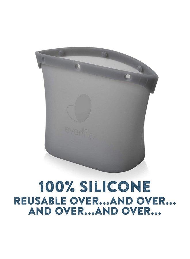 Evenflo Feeding Silicone Steam Sanitizing Bag, Grey - Image 1