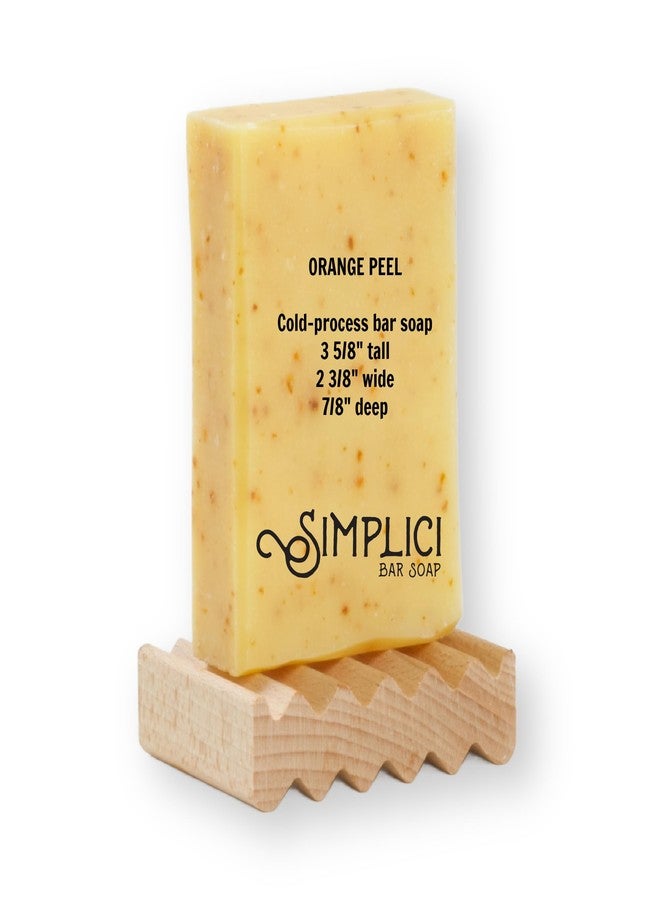 Simplici Orange Peel Natural Soap (exfoliating + pure essential oils) 6 Bar Value Bag. Palm Free. - Image 3