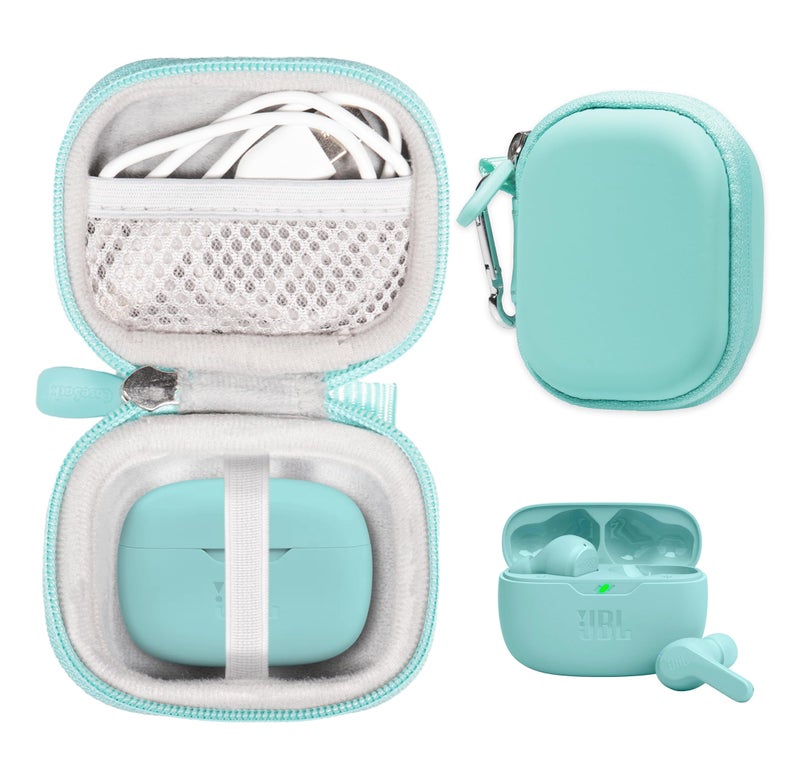 CaseSack Case for JBL Vibe Beam True Wireless Noise Cancelling Earbuds (Mint) - Image 1