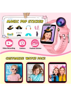 Generic Kids Smart Watch, Smart Game Watch with 24 Games, HD Touch Screen, Video, Camera, Music Player, Pedometer, Flashlight, Alarm Clock,  Kids Watches for 5-12 Year Olds Boy/Girl (Pink)  - Image 4