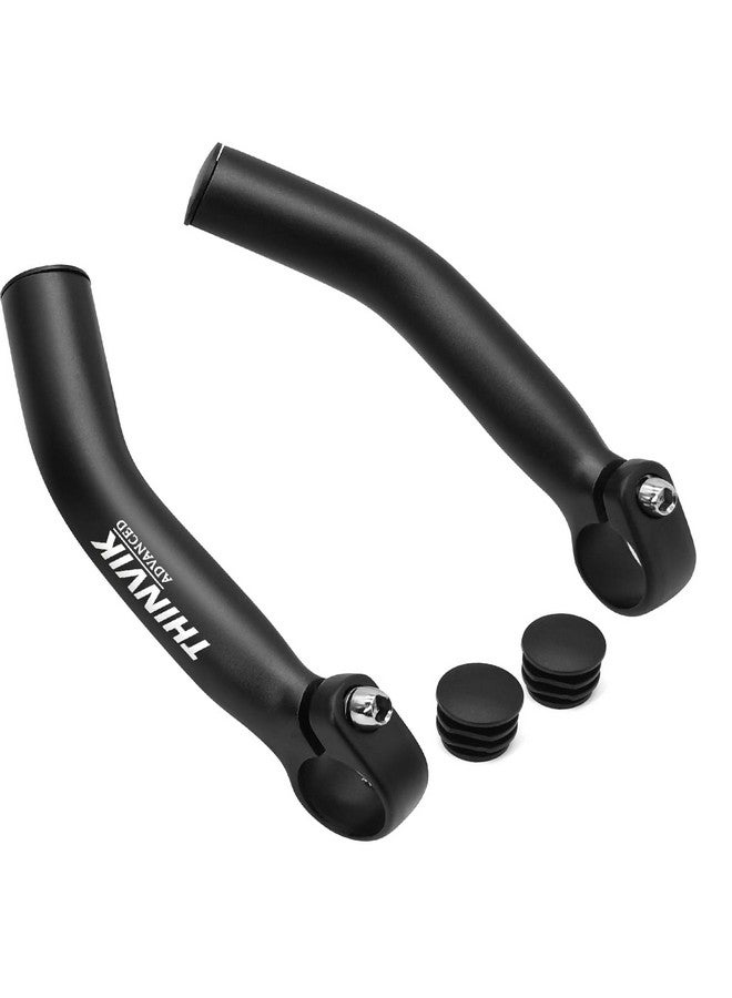 Thinvik Bike Bar Ends One Piece Forging Aluminium Alloy Mtb Bicycle Bar Ends Bike Handlebar Ends Extension Matte Black - Image 2
