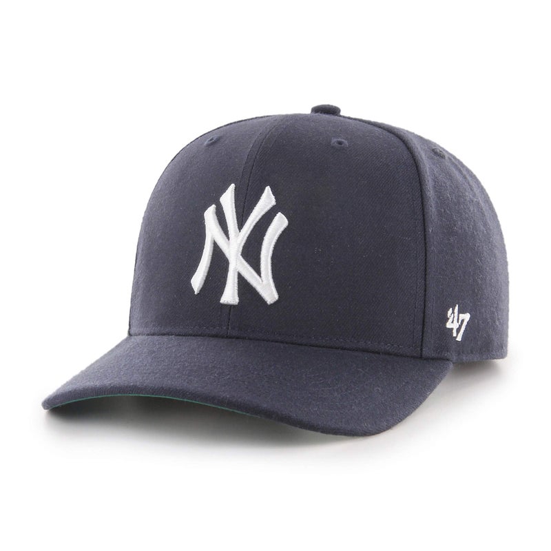 47 Brand MLB New York Yankees Raised Basic Cap, Black, Navy, 31 - Image 5