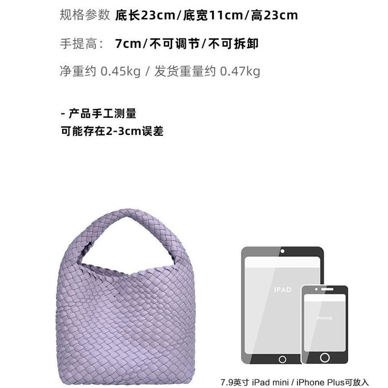Hand-Woven Bucket Bag for Women 2024 New Genuine Leather Women''s Bag Small Tote Bag Satchel Shoulder Crossbody Bag Versatile - Image 4