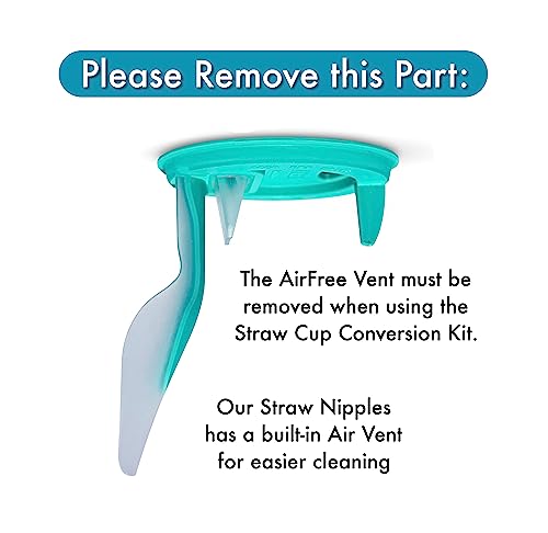 BelBeyo Straw Cup Conversion Kit for Philips Avent Anti-Colic Baby Bottles 2-Count, Food Grade Silicone Straw Nipples, Weighted Straw, Bottle Handles and Straw Cleaning Brush, BPA-Free, 6+ Months (Straw Kit) - Image 5