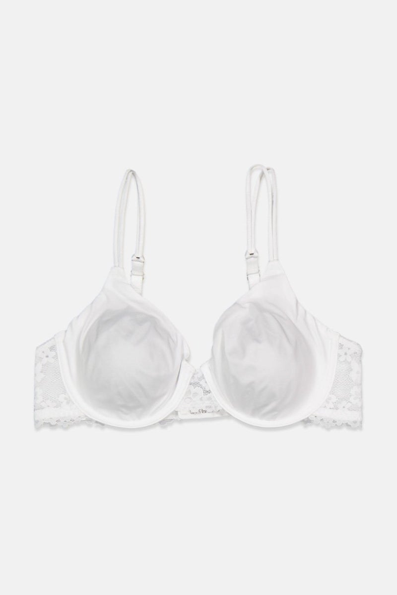 Tchibo Women Non,Padded Lace Underwire Bra, White - Image 1