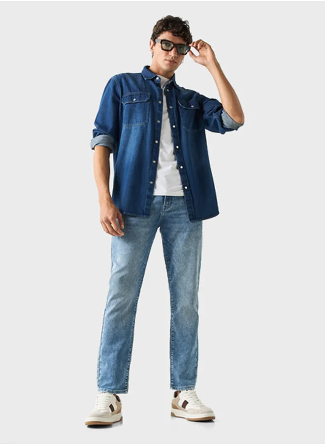 Lee Cooper Mid Wash Slim Fit Jeans