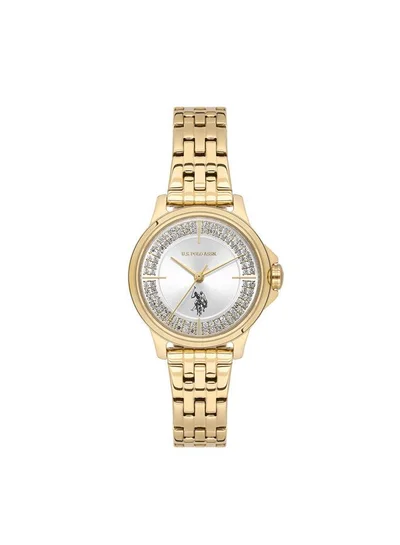 U.S. Polo Assn. Stile 30mm Women's Watch with Silver Dial & Stainless Steel Bracelet