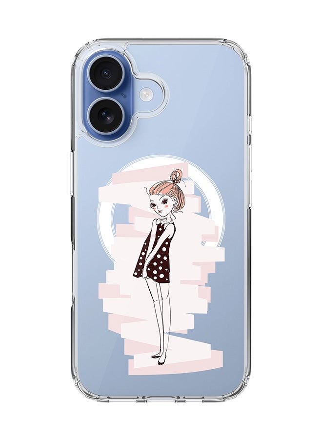 Stylizedd Classic Clear MagSafe Case for iPhone 17 , Hybrid Soft Case Flexible Edges Anti Drop TPU PC Gel Thin Transparent Cover [ Designed for iPhone 17 ] - Shy Teen