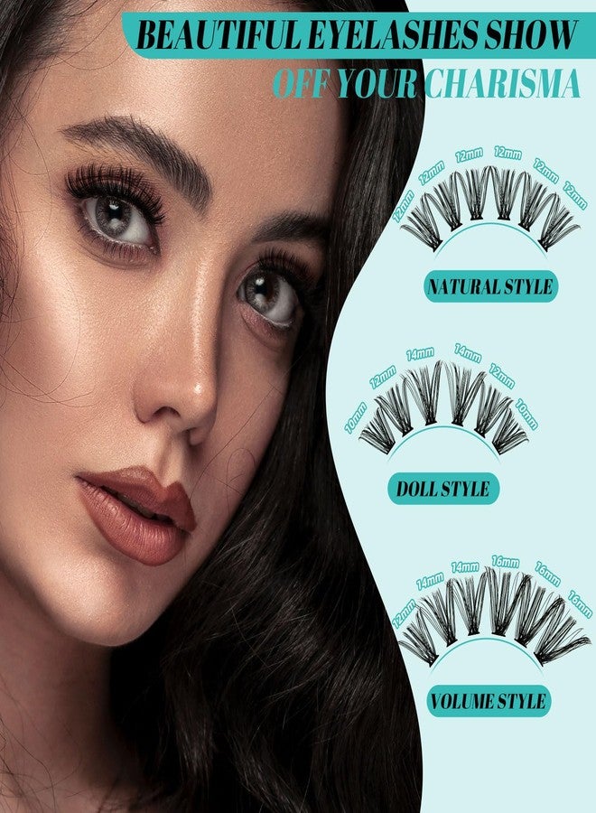 AMZGIRL LASH Lash Clusters Kit 320Pcs,40D Eyelash Extension Kit,Lash Bond and Seal Waterproof,Lash Remover for Individual Cluster Lashes Kit,Lash Applicator Tool for DIY Lash Extension Kit(D-Mix9-16mm Kit) - Image 4