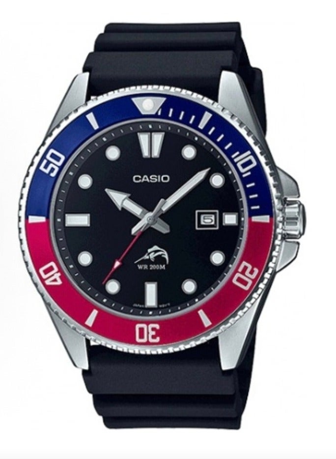 كاسيو سلسلة Medifice Casio Vintage -الساعة الزرقاء الحمراء لأسماك السيف - Image 1