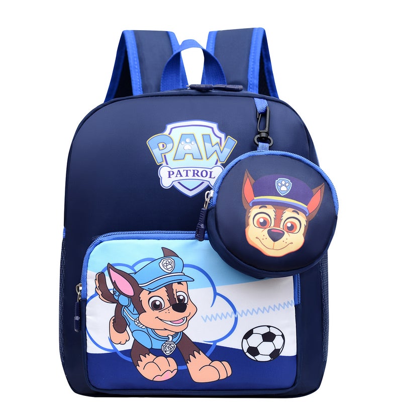 2024 Cartoon Paw Patrol Backpack Unisex Kids Blue 