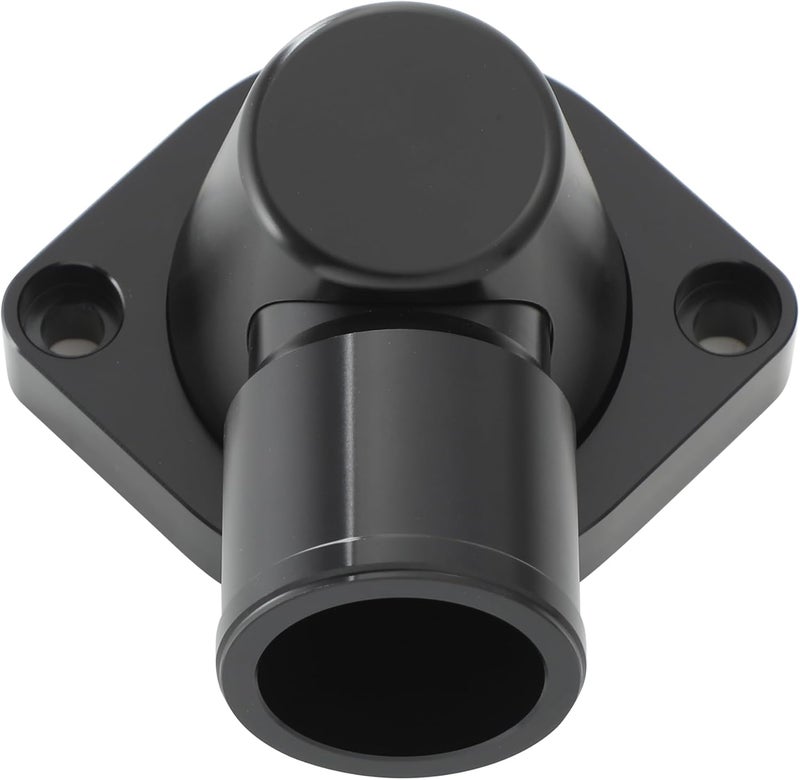 Flashpower Billet Swivel Thermostat Housing for LS Engine - 90 Degree, 1.5" - Black - Image 3